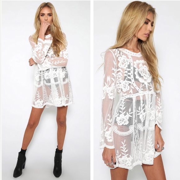 CANDICE-Lace Cover-up - Picture 2 of 8